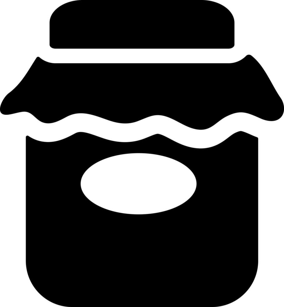 Jar sign or symbol in flat style. vector