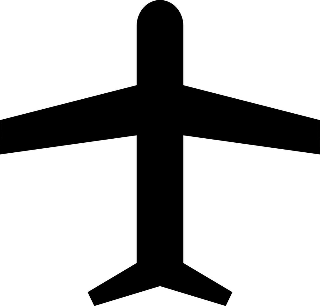 illustration of airplane icon or symbol. vector