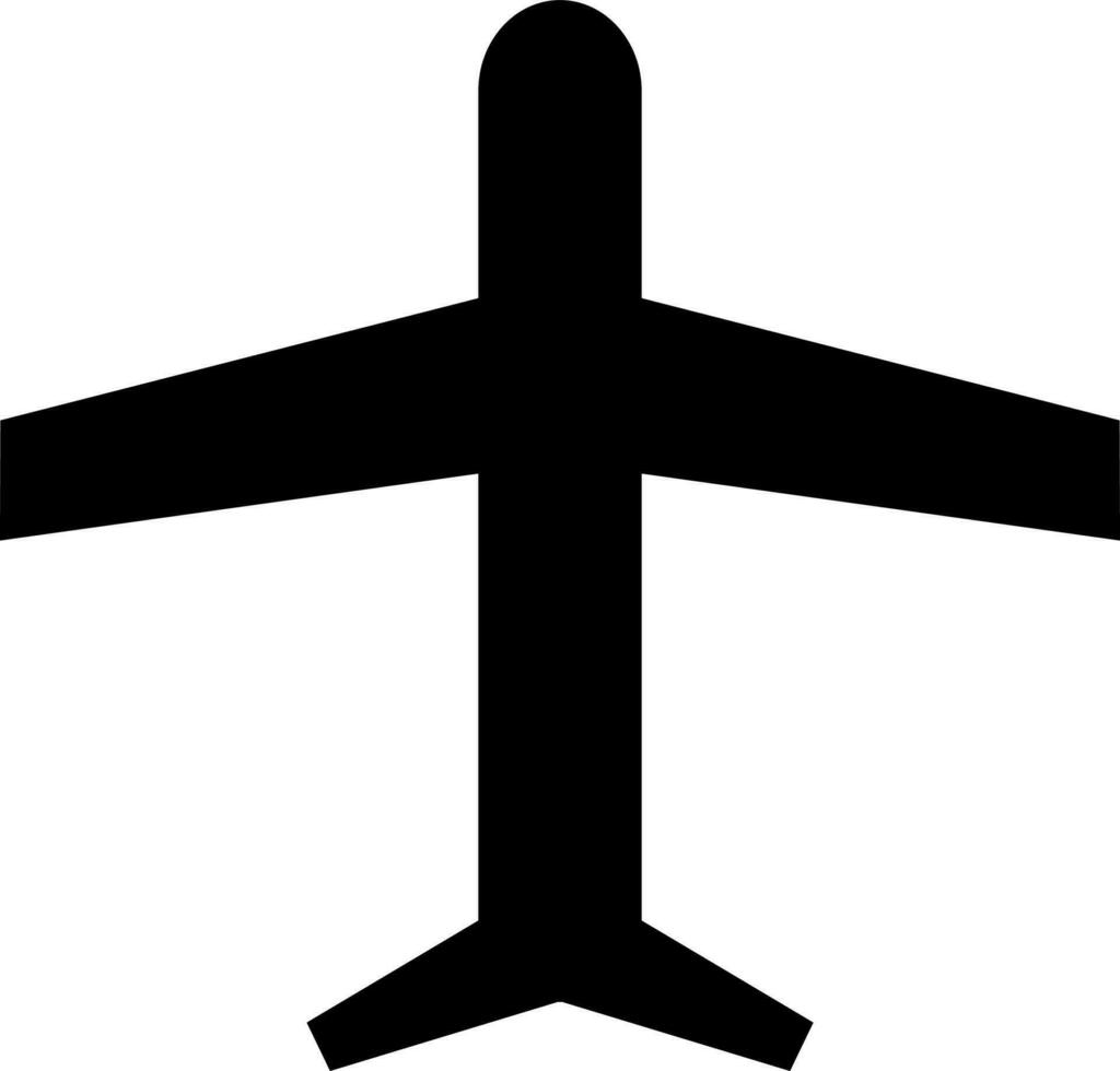 ilustración de avión icono o símbolo. vector