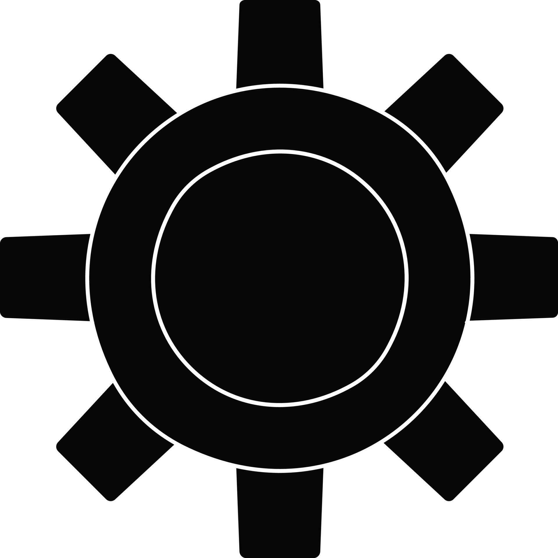 Black gear on white background. 24293700 Vector Art at Vecteezy