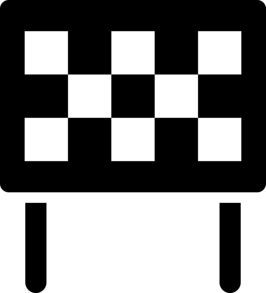 Bulletin board glyph icon or symbol. vector
