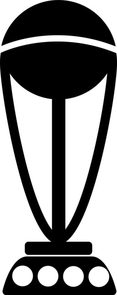 Black and White sport award in flat style. vector