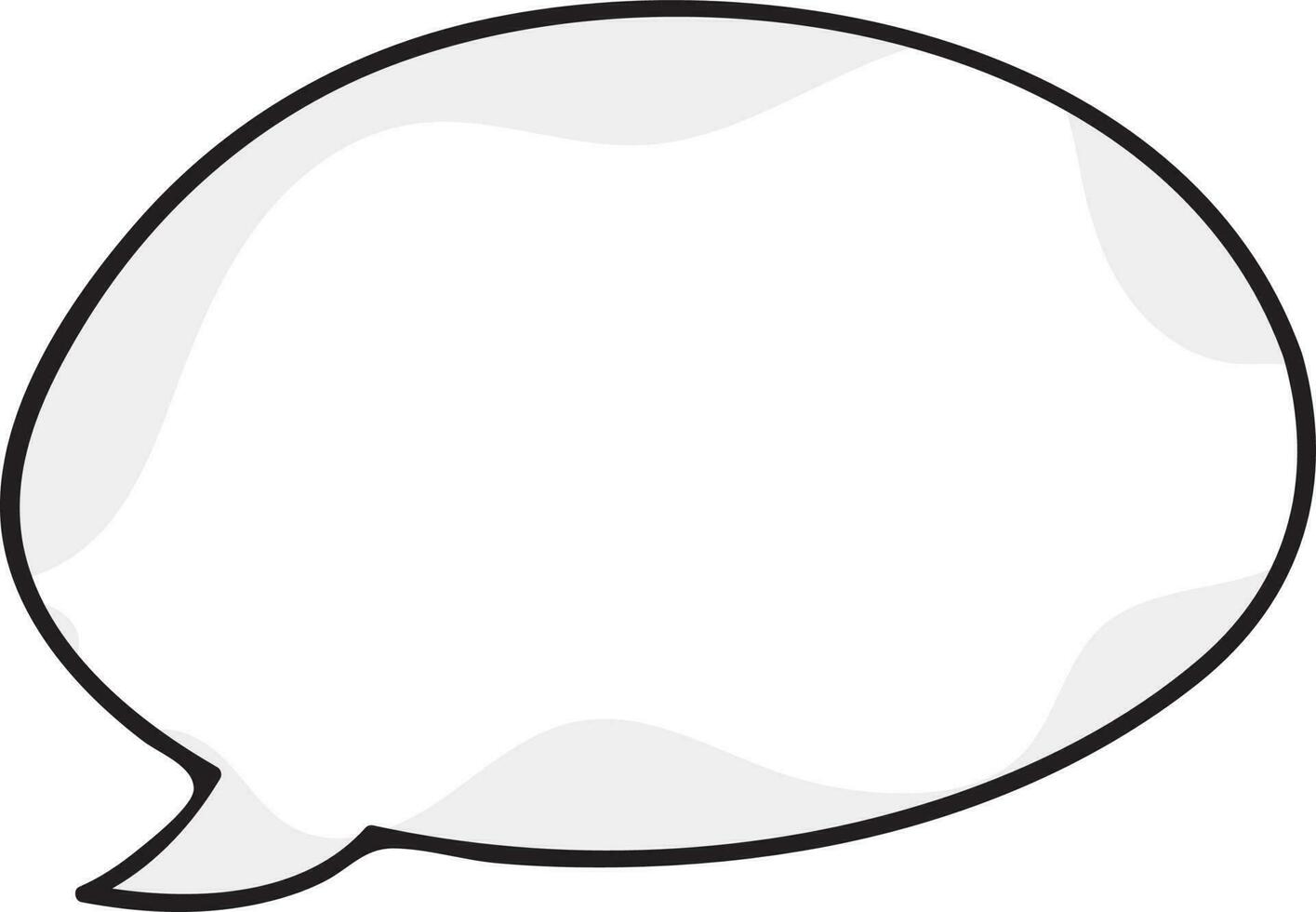 Blank speech bubble design. vector