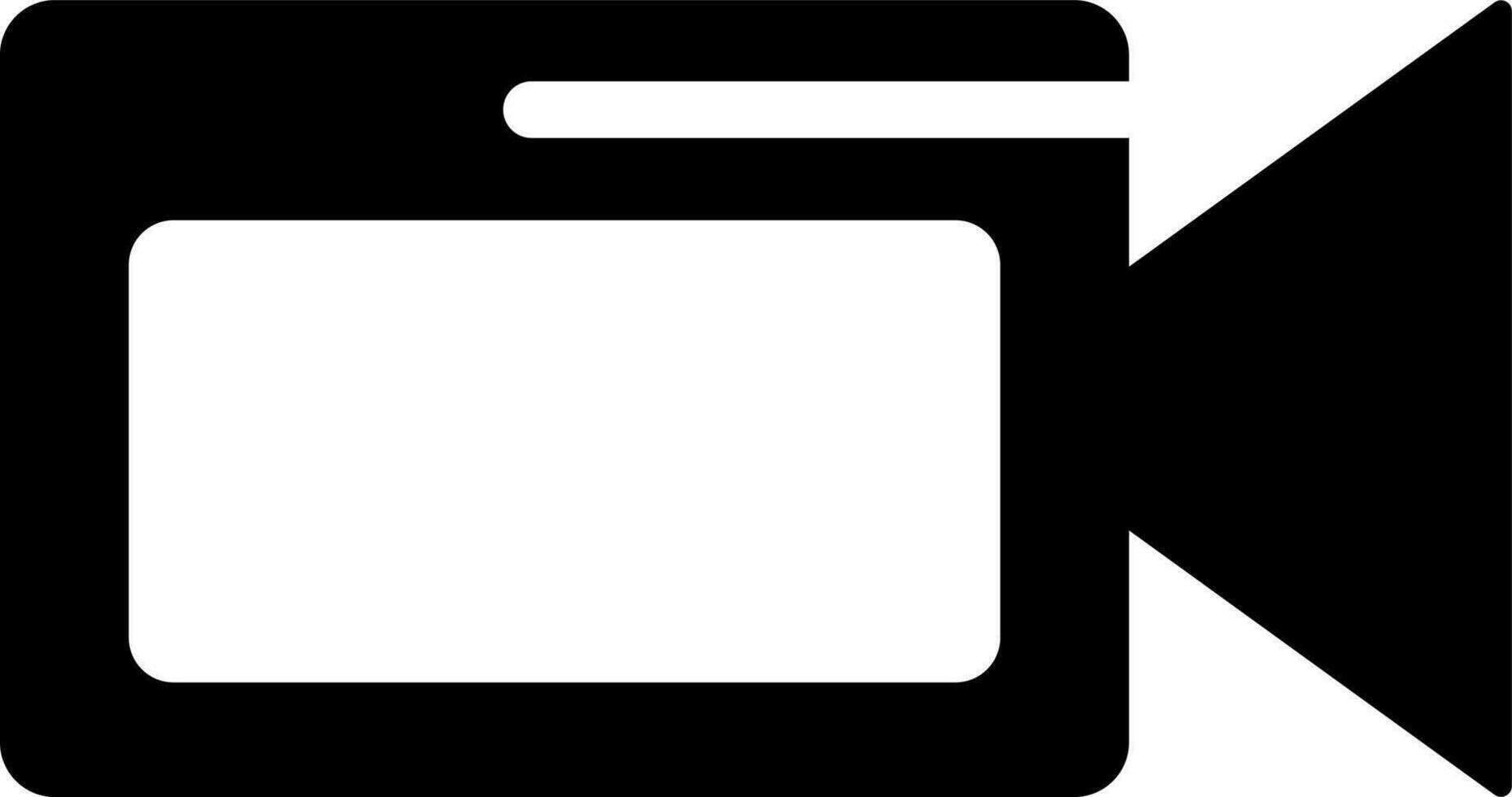 Video camera icon or symbol. vector