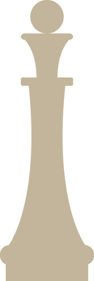 Flat style chess queen icon. vector