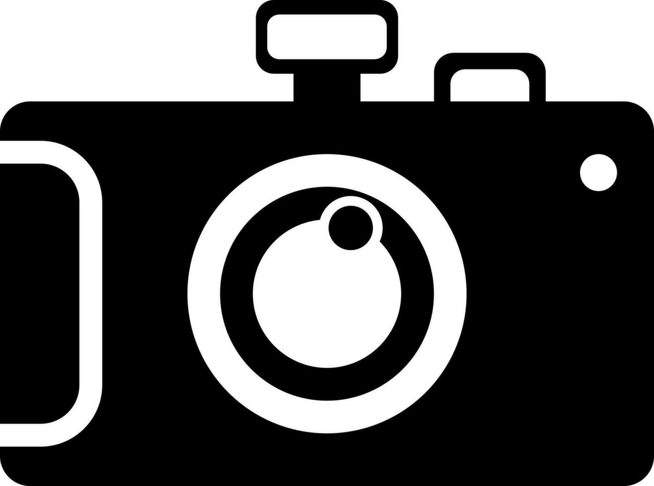 Illustration of a camera icon. vector