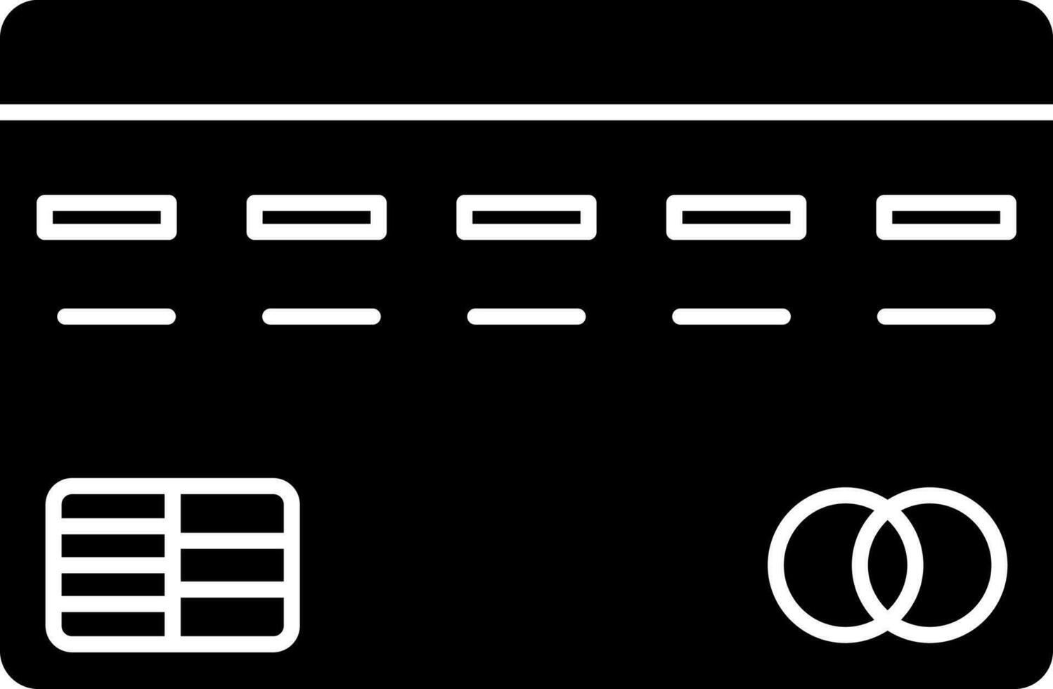 Flat style credit or debit card icon. vector