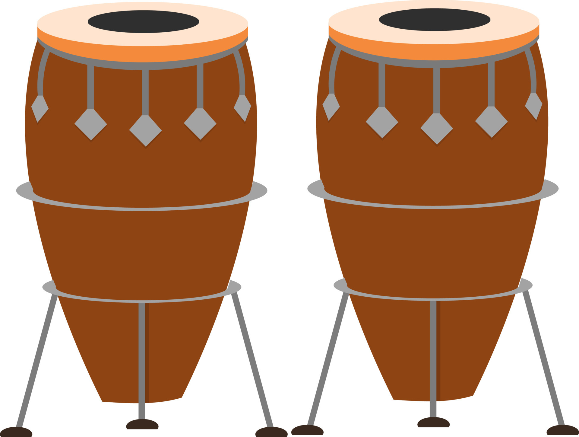 Illustration of conga drums. 24294236 Vector Art at Vecteezy