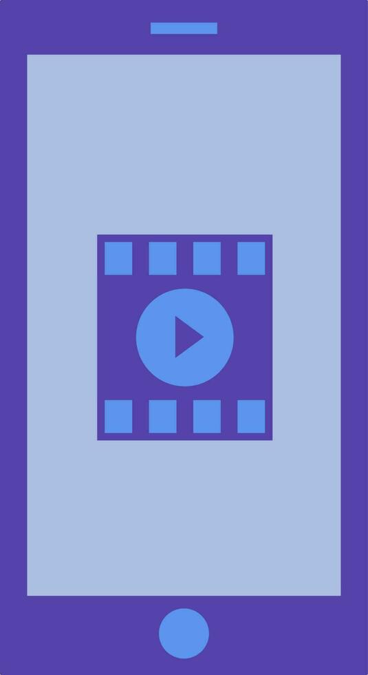 Video icon with screen in isolated. vector