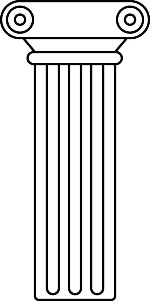 Award column icon in cinema concept. vector