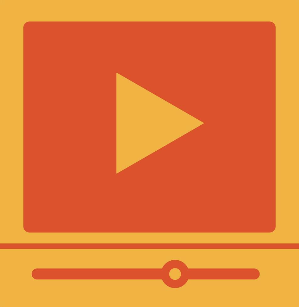 Button icon for play video in cinema. vector