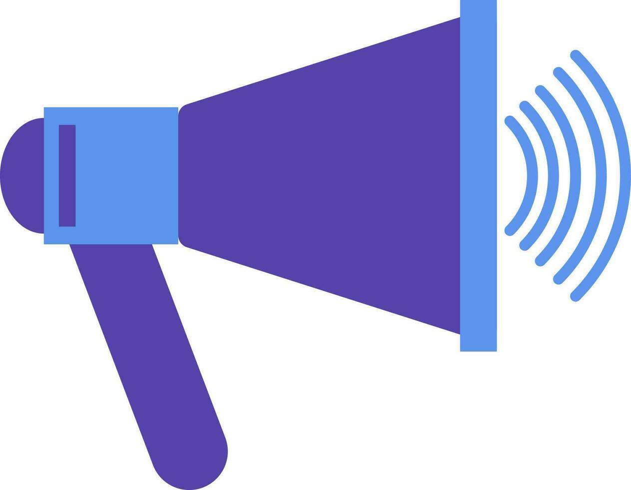 Megaphone icon for speaking concept. vector