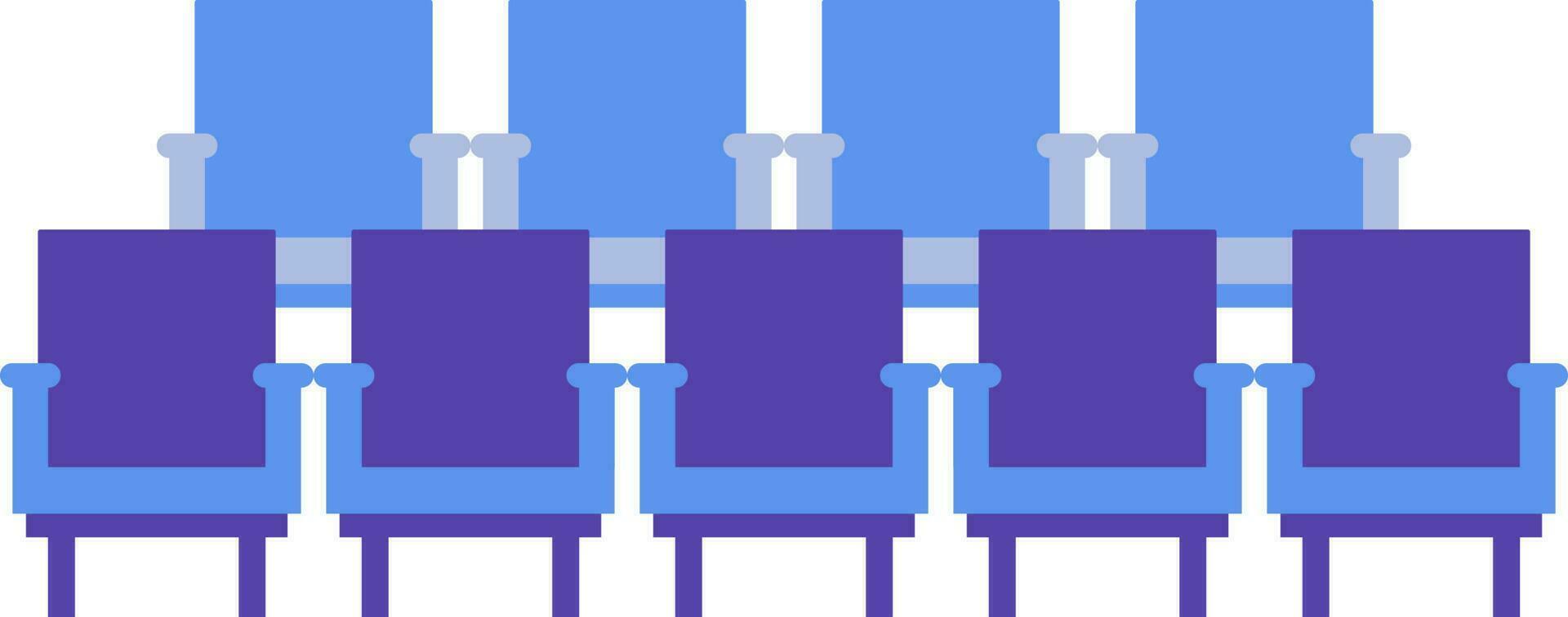 Sitting chair icon in cinema concept. vector