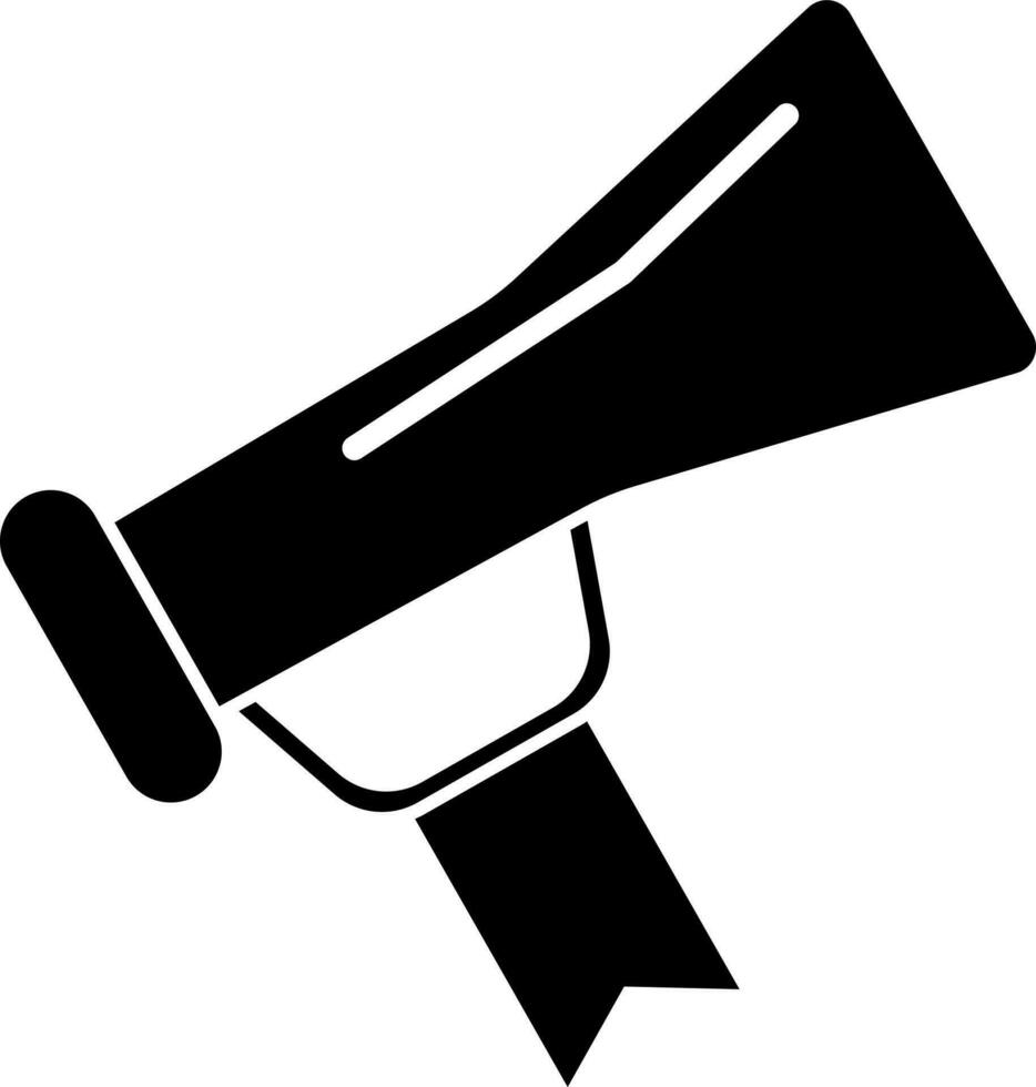 Vector illustration of trumpet in Black and White color.