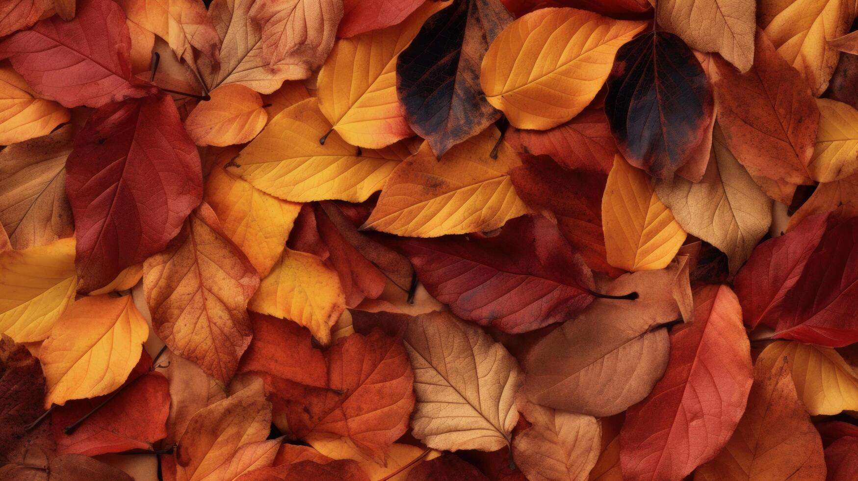Autumn falling leaves background. Illustration photo