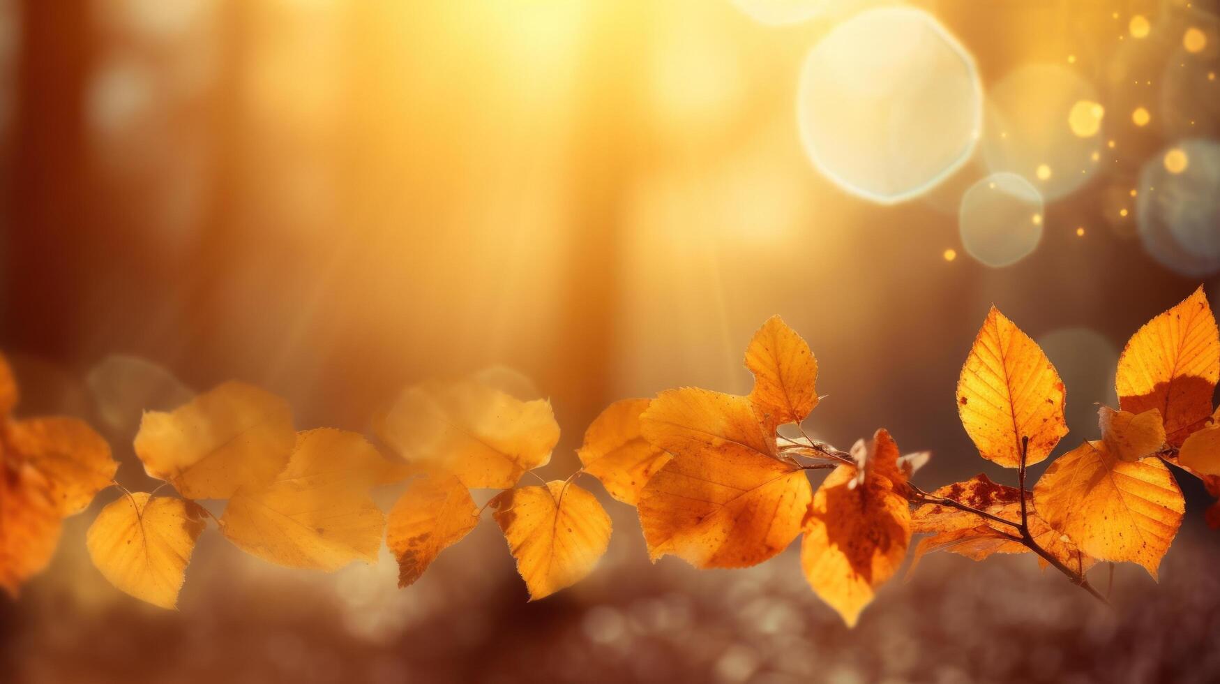 Autumn falling leaves background. Illustration photo
