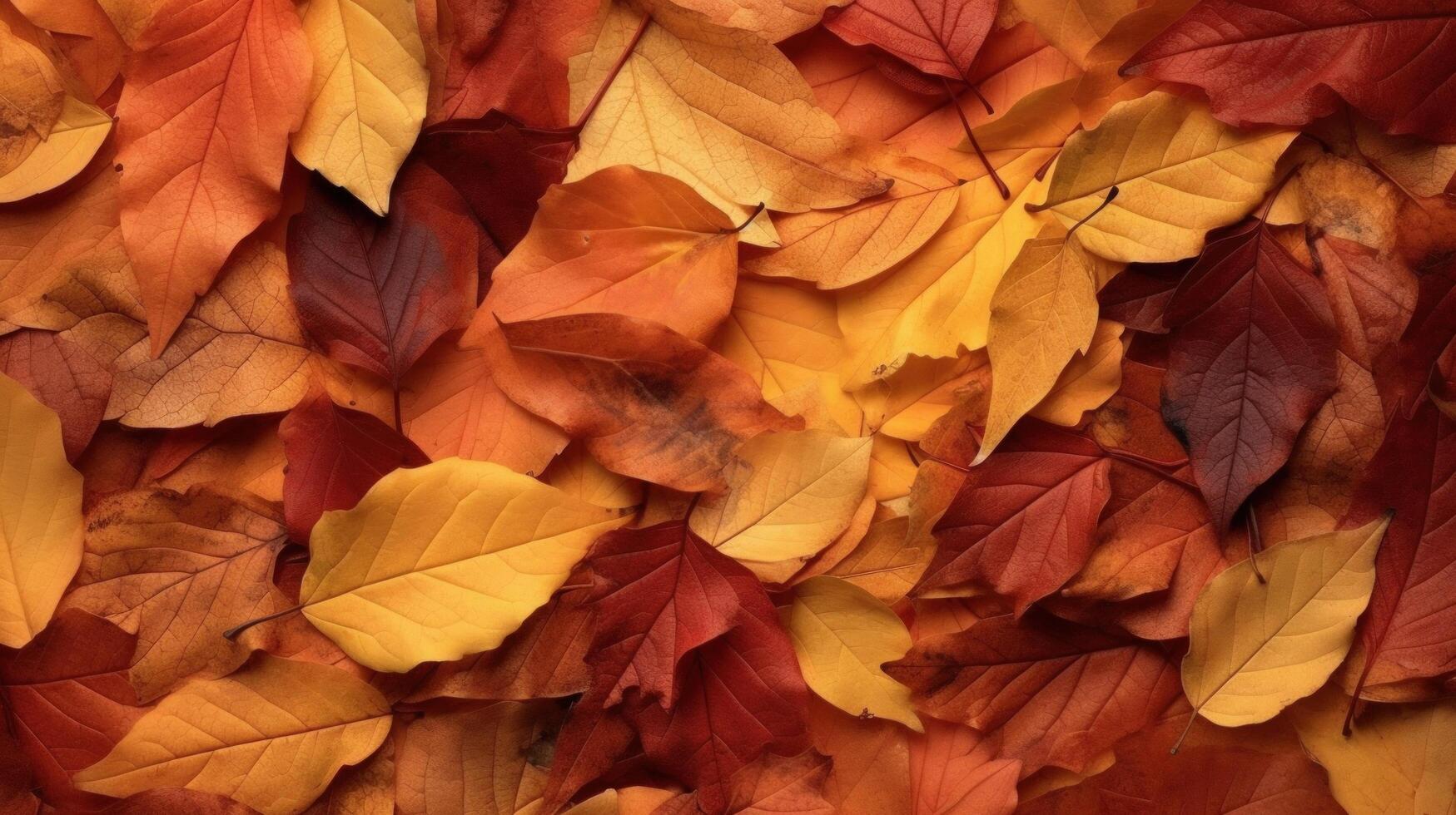 Autumn falling leaves background. Illustration photo