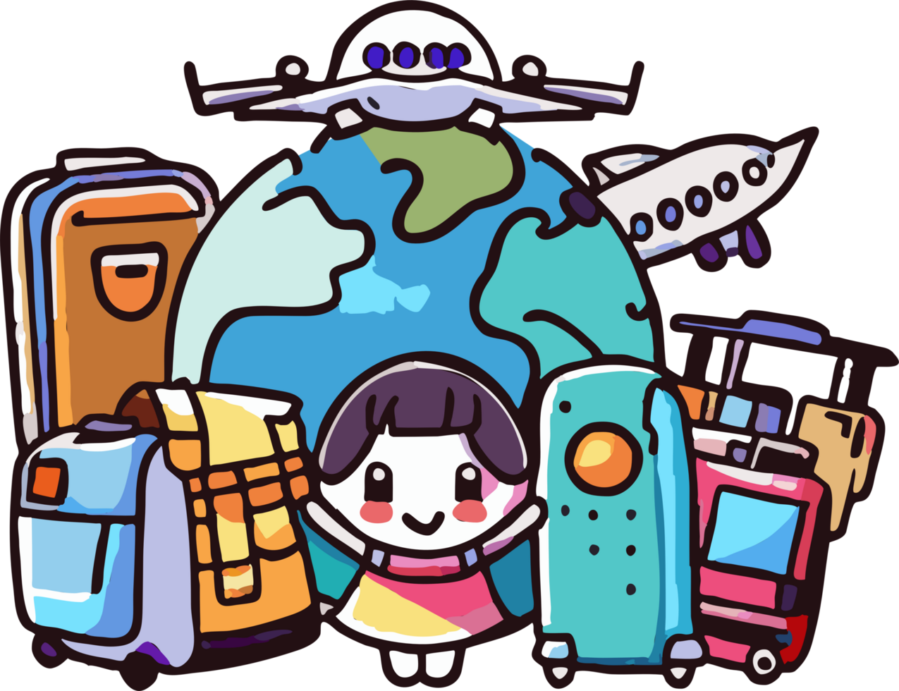 mundo viaje png gráfico clipart diseño