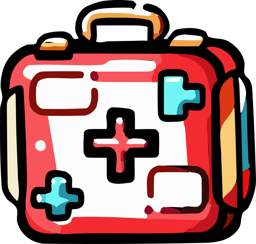 Emergency kit png graphic clipart design