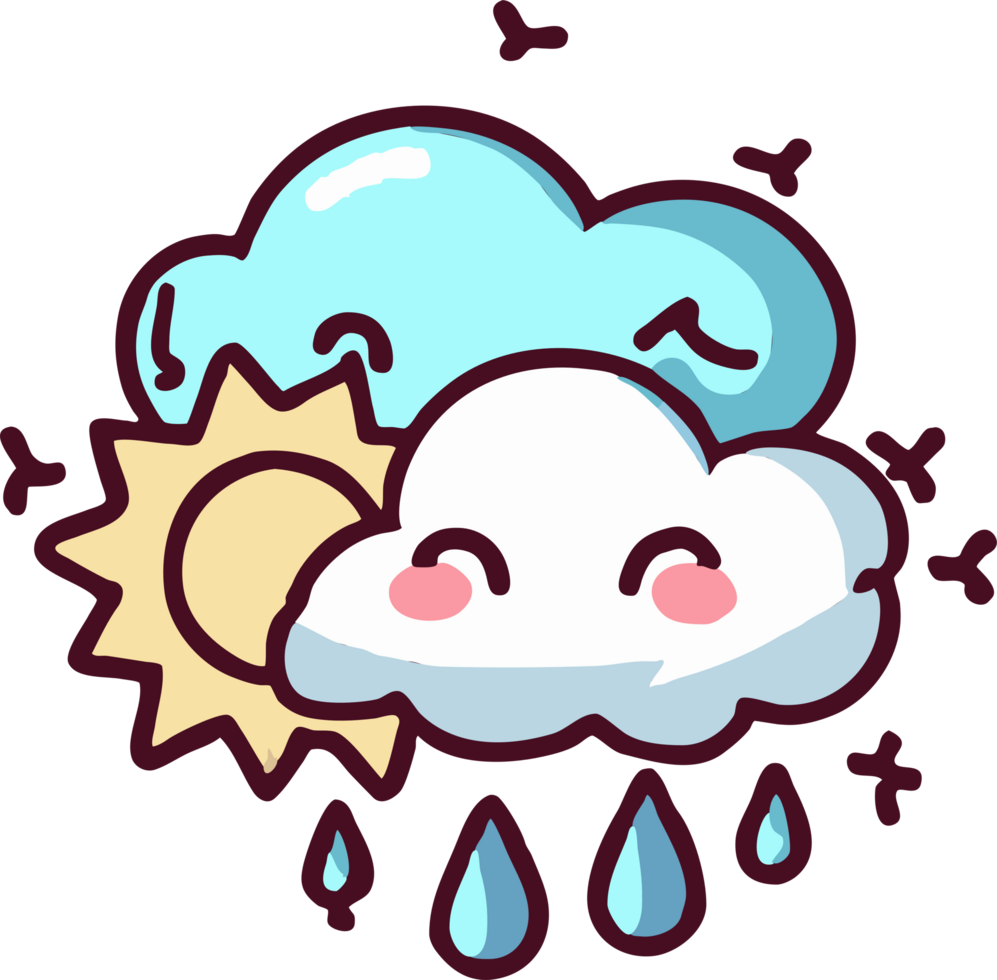 Weather png graphic clipart design