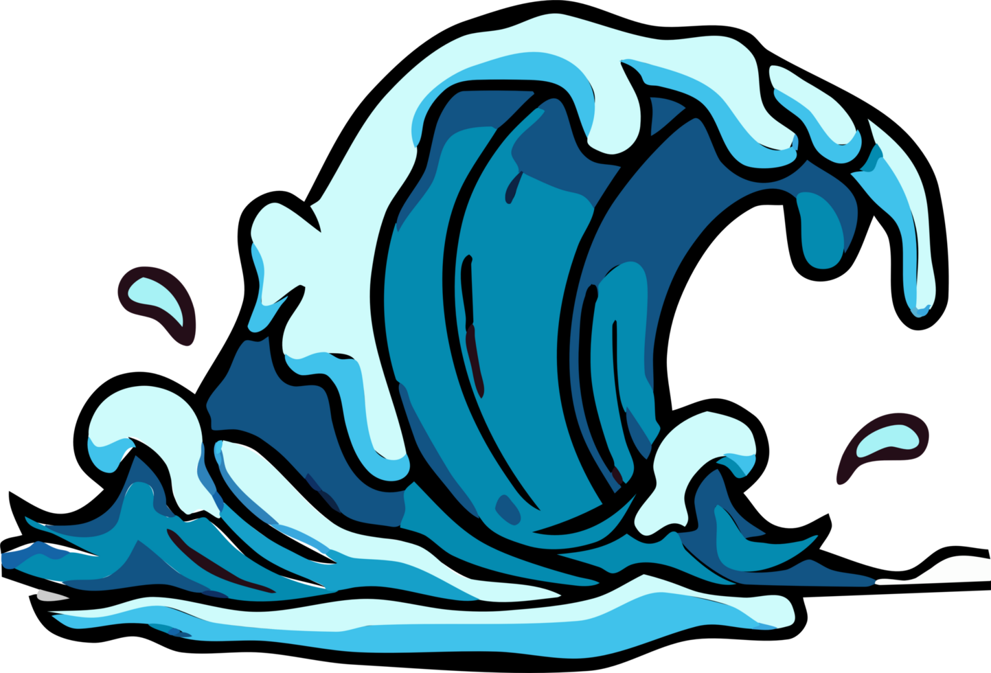 Tsunami png Grafik Clip Art Design