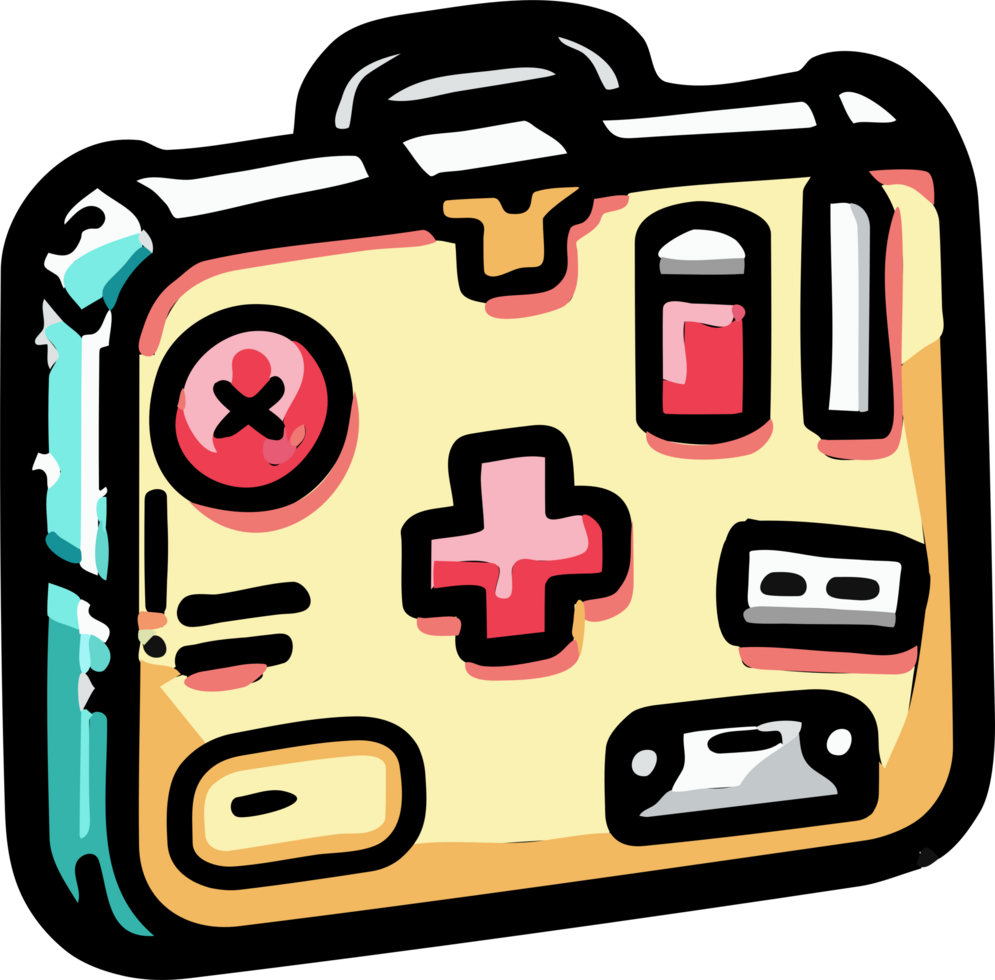Emergency kit png graphic clipart design
