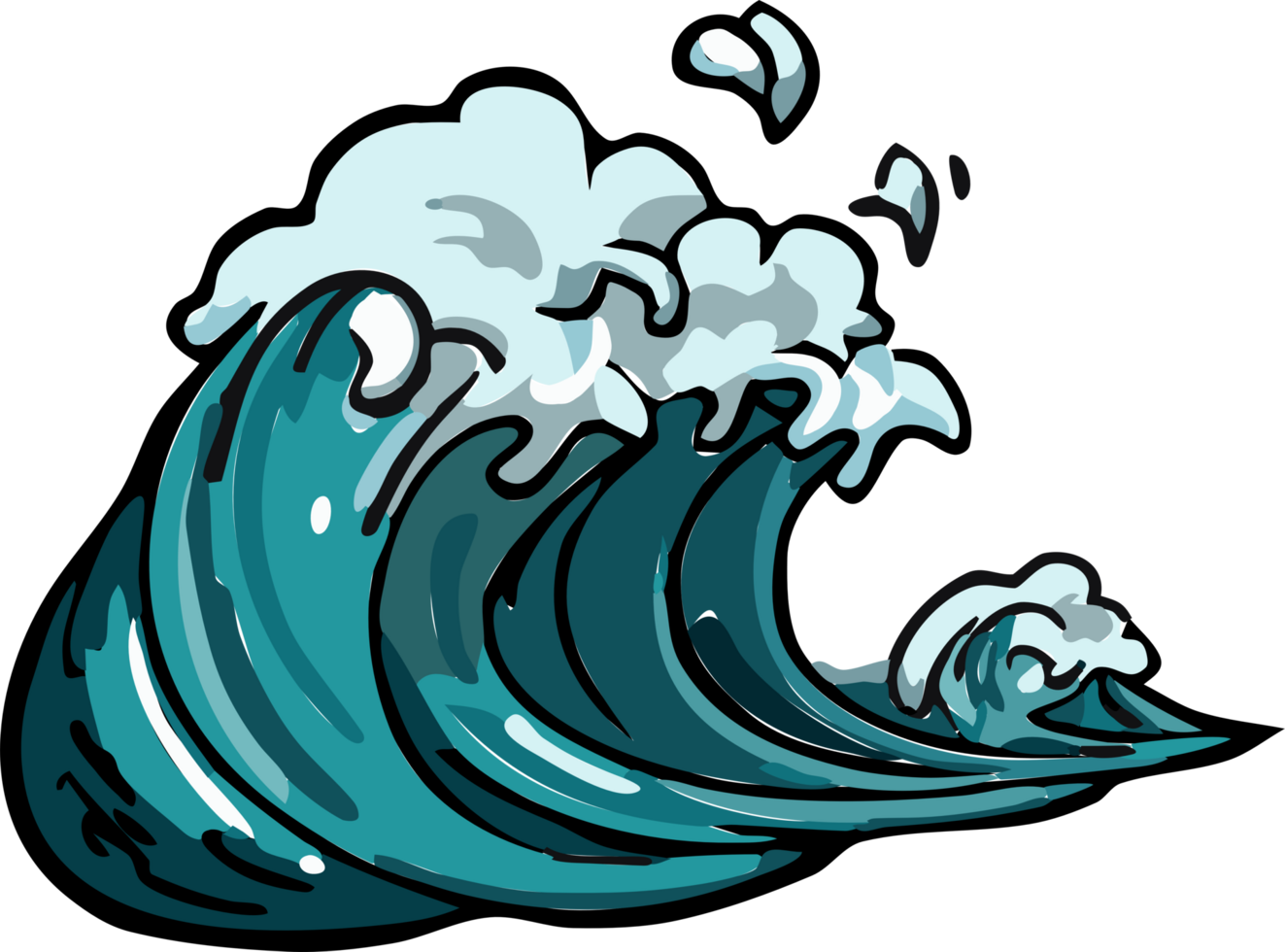 tsunami png gráfico clipart Projeto