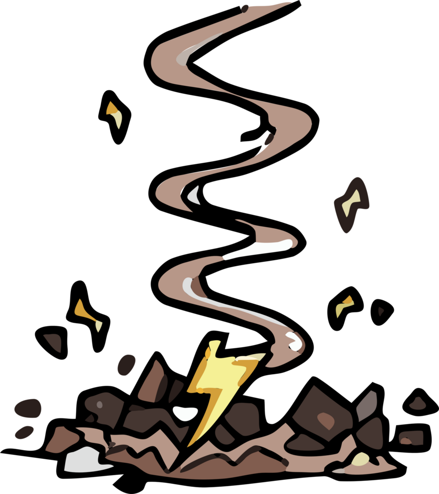 Earthquake png graphic clipart design