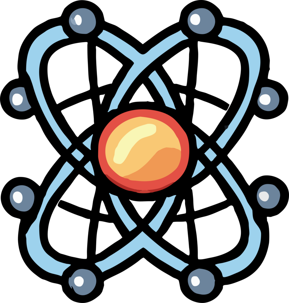 Atom png graphic clipart design