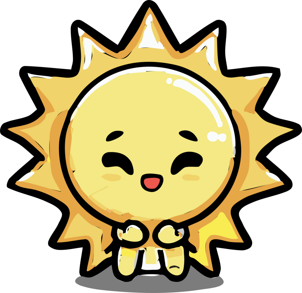 Sunny png graphic clipart design