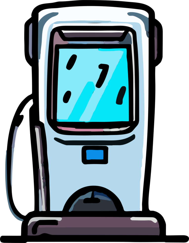 EV car charger png graphic clipart design