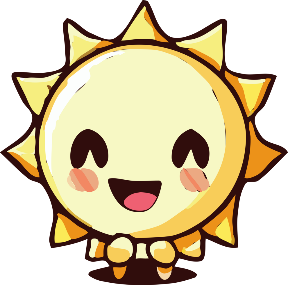 Sunny png graphic clipart design