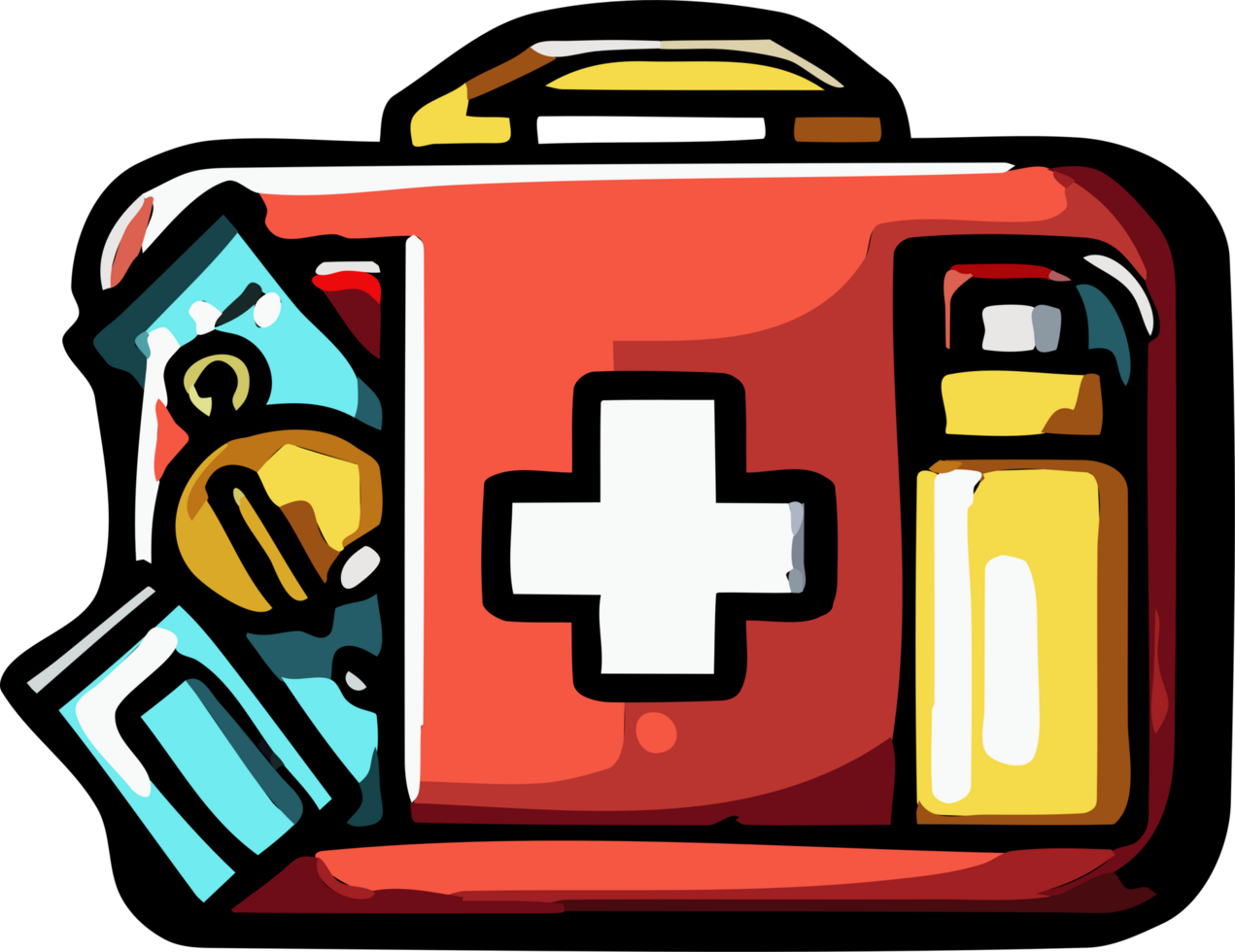 Emergency kit png graphic clipart design