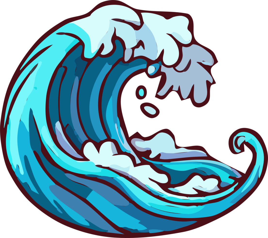 Tsunami png Grafik Clip Art Design