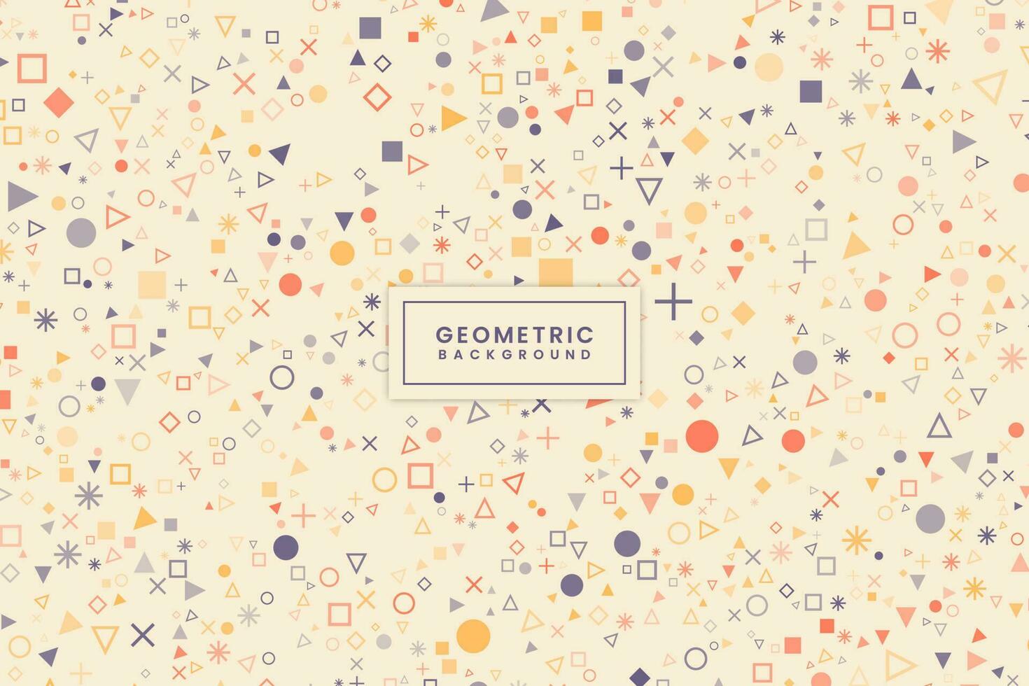 Flat Modern Geometric Background Design vector