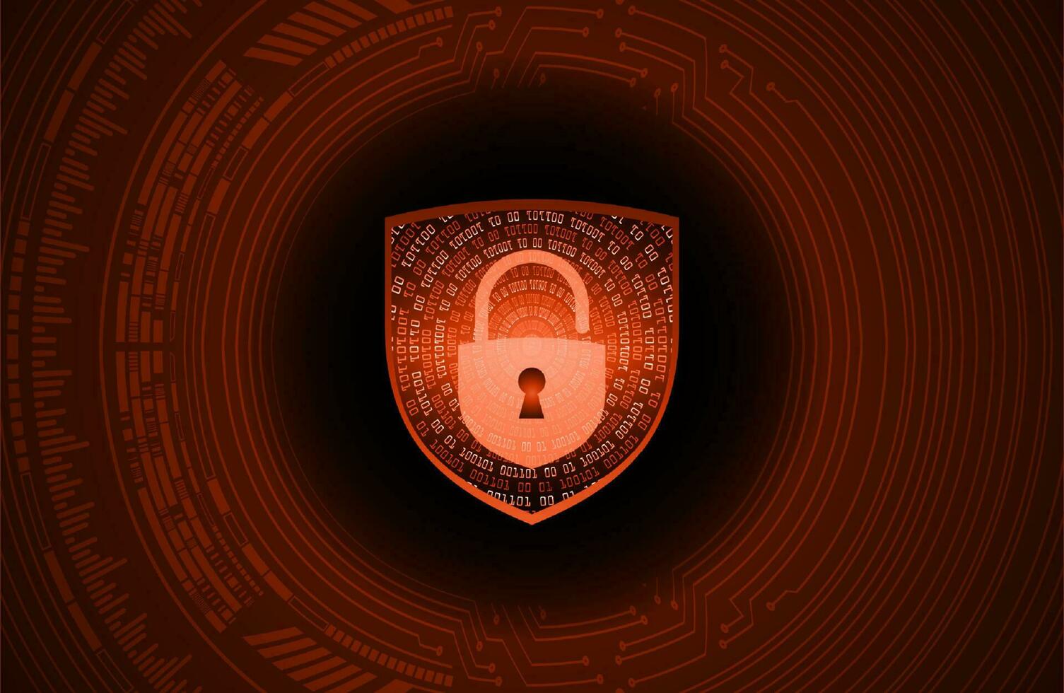 Modern Cybersecurity Technology Background with Shield vector