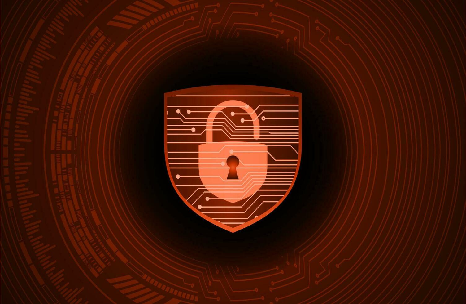 Modern Cybersecurity Technology Background with Shield vector