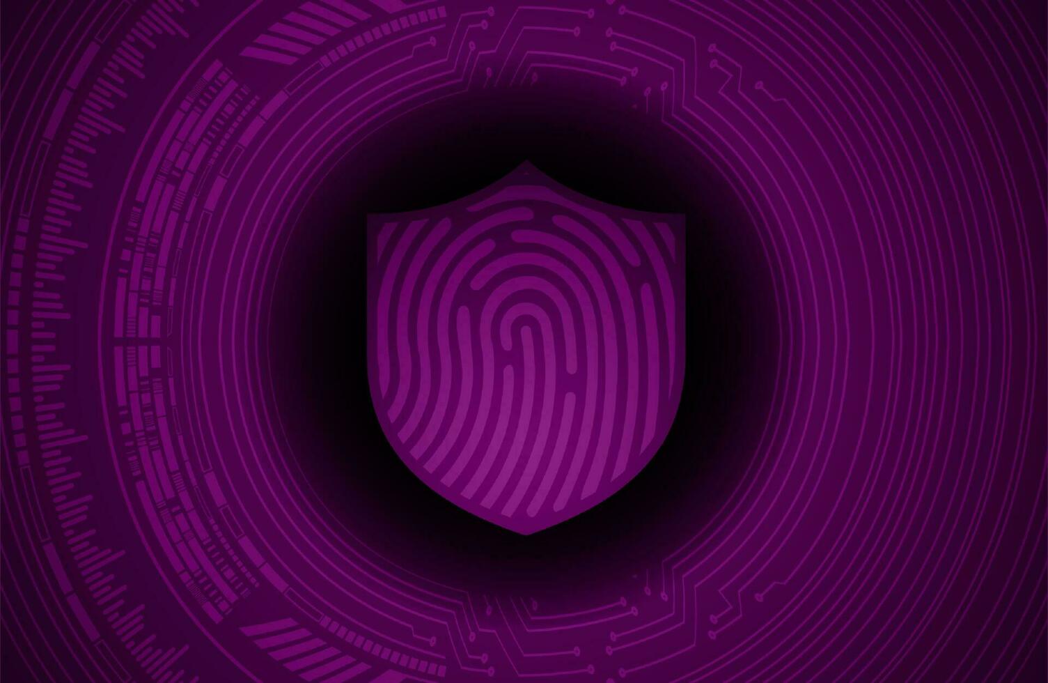 Modern Cybersecurity Technology Background with Shield vector