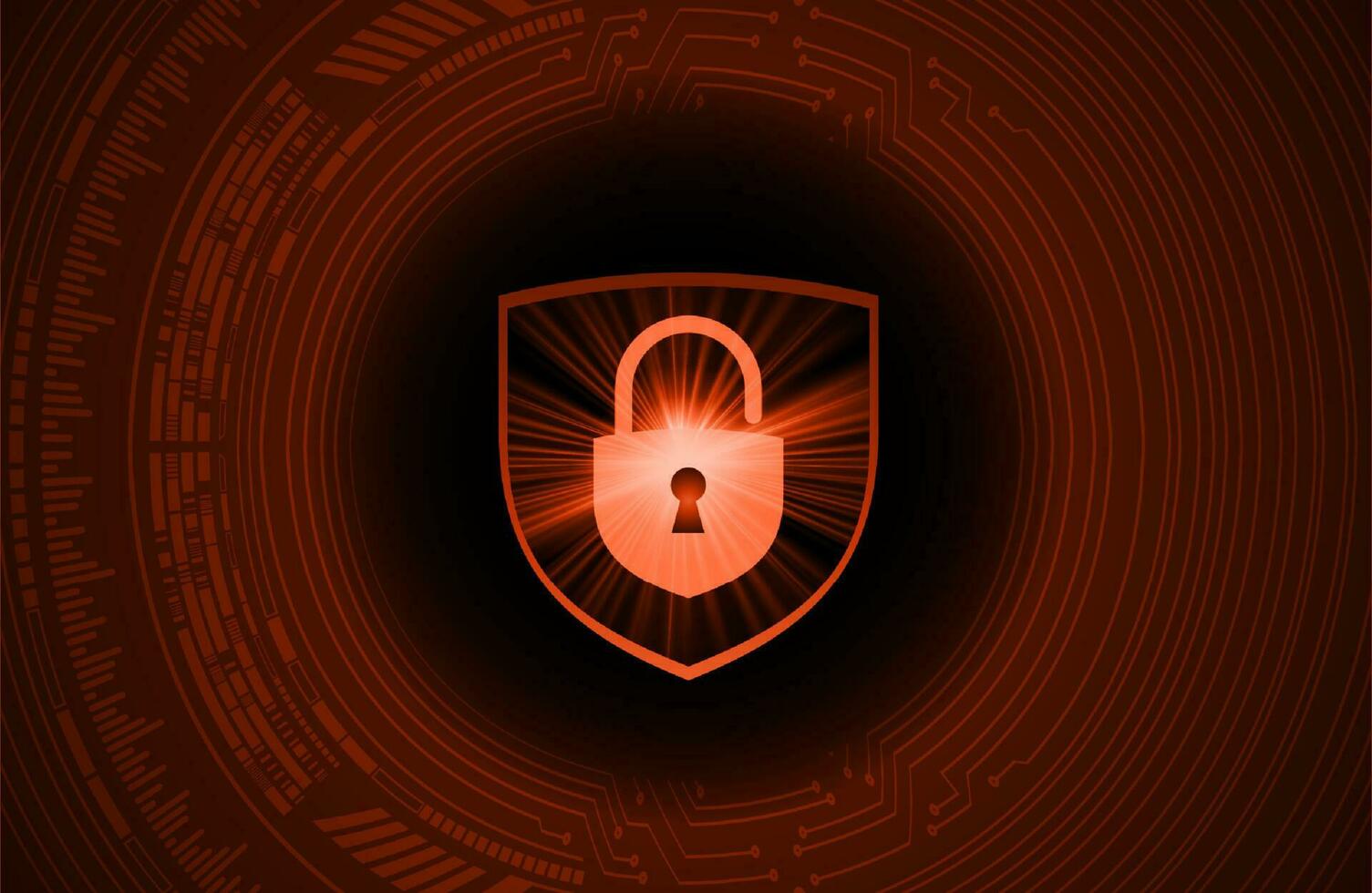 Modern Cybersecurity Technology Background with Shield vector