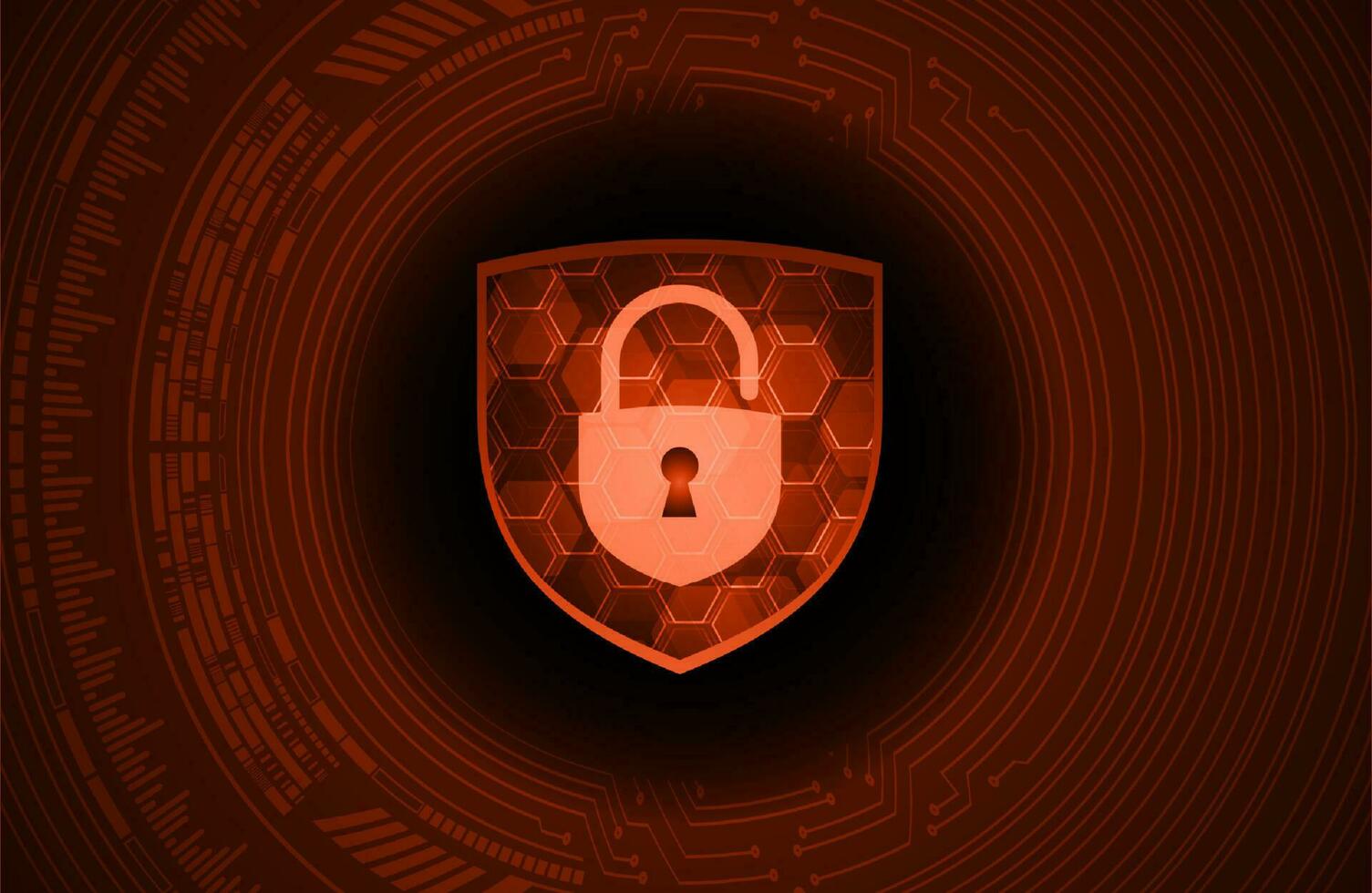 Modern Cybersecurity Technology Background with Shield vector