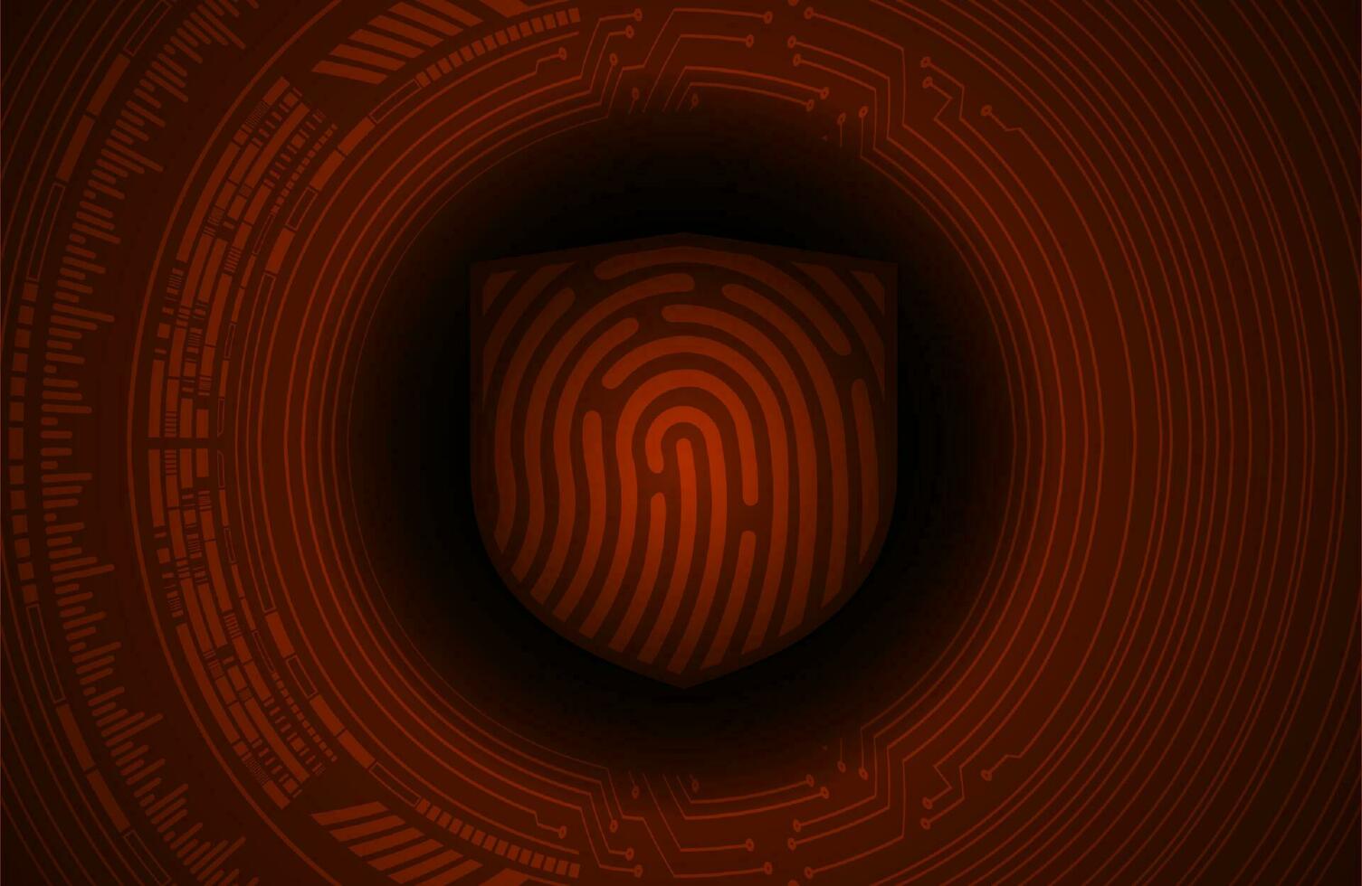 Modern Cybersecurity Technology Background with Shield vector