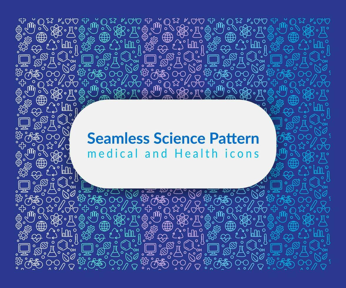 Epilepsy seamless pattern with thin line icons of symptoms and treatments, Health Day pattern and background design vector