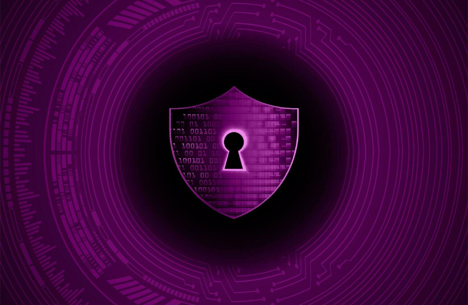 Modern Cybersecurity Technology Background with Shield vector