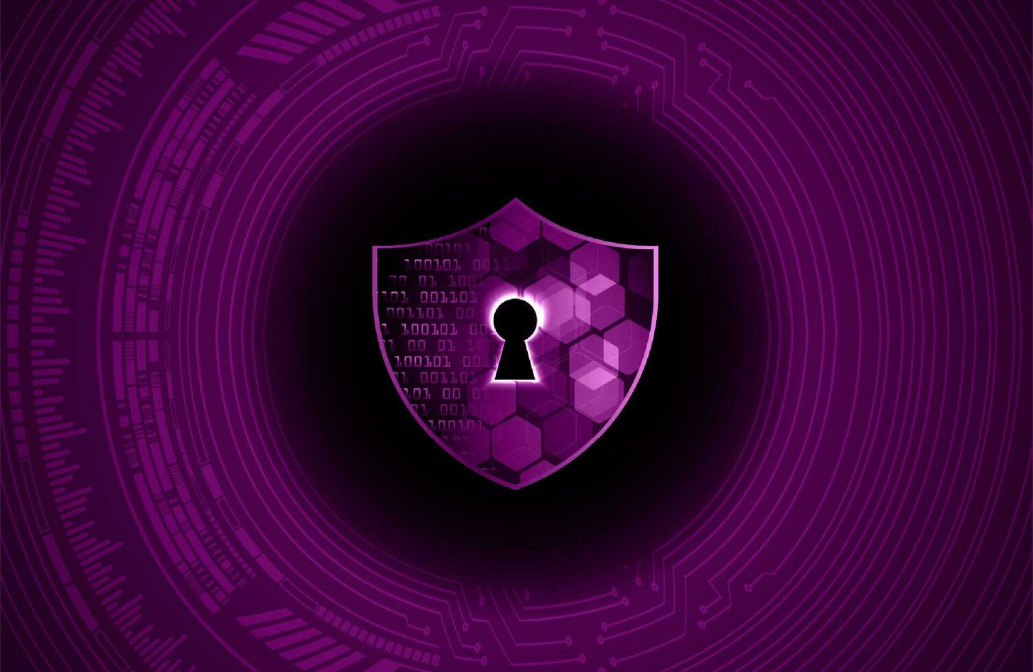 Modern Cybersecurity Technology Background with Shield vector