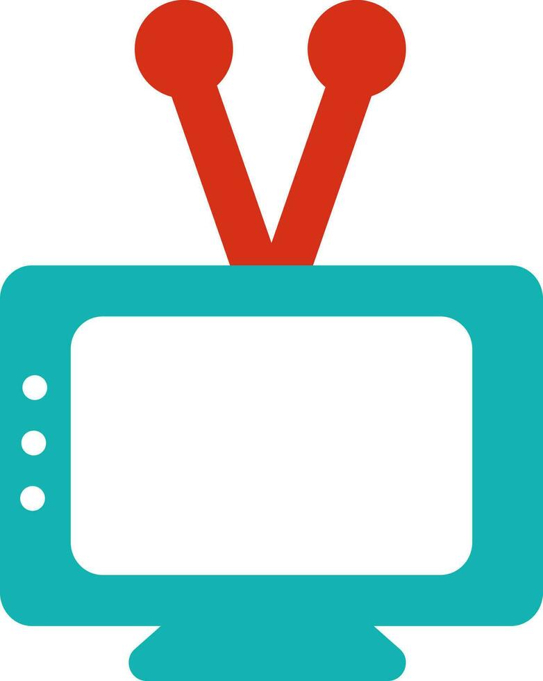 retro televisión icono para entretenimiento concepto. vector