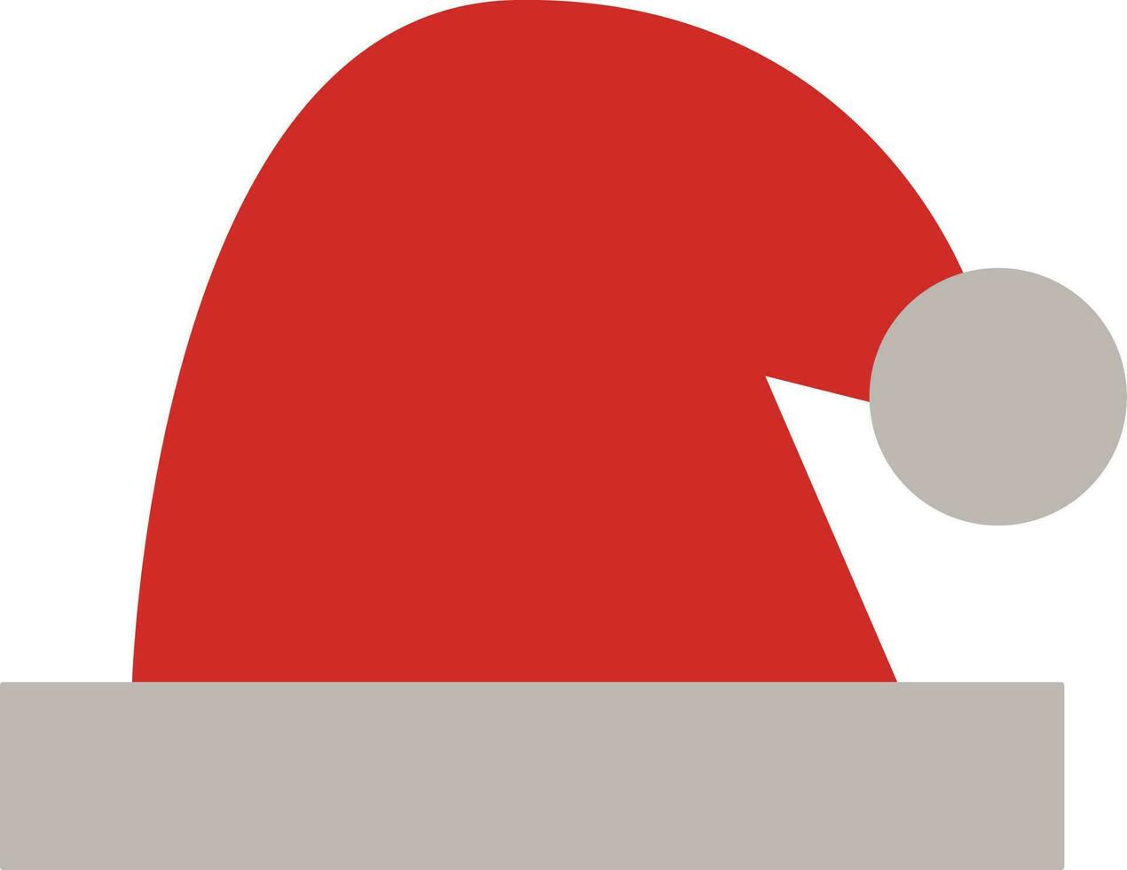 Santa claus hat icon of illustration. vector