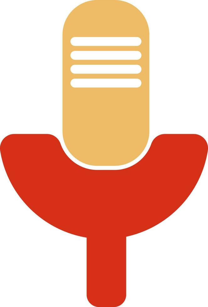 Retro style icon of Microphone vector