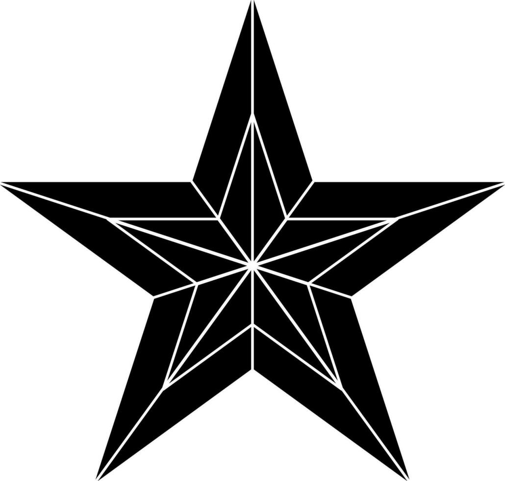 Star badge award. vector