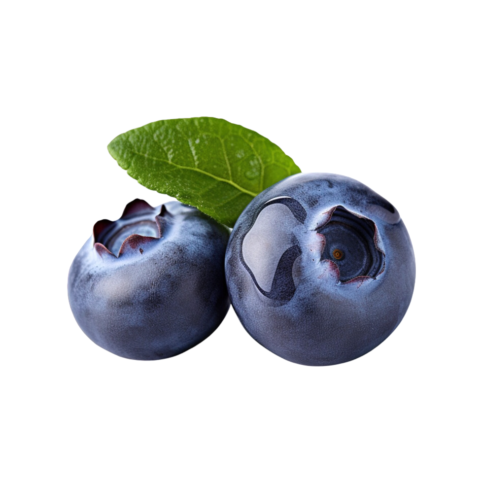 Fresh ripe blueberries isolated on transparent background png