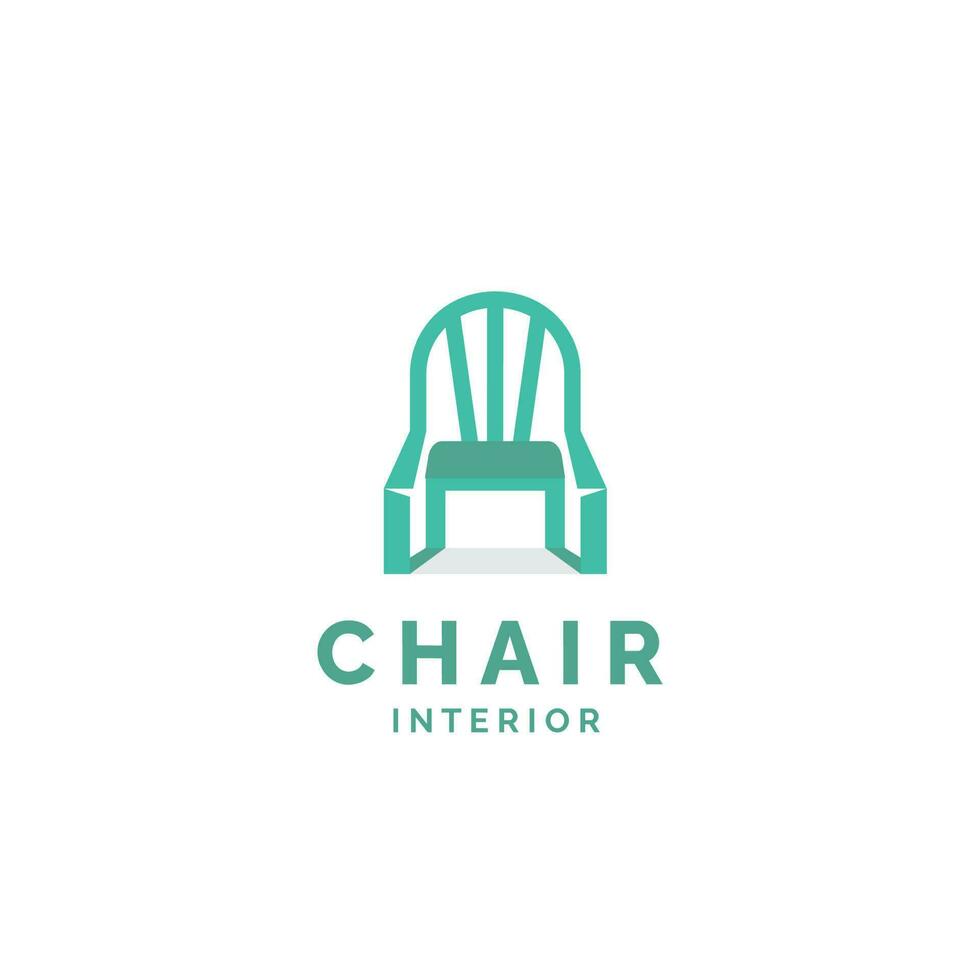 chair furniture modern logo vector icon illustration for industry